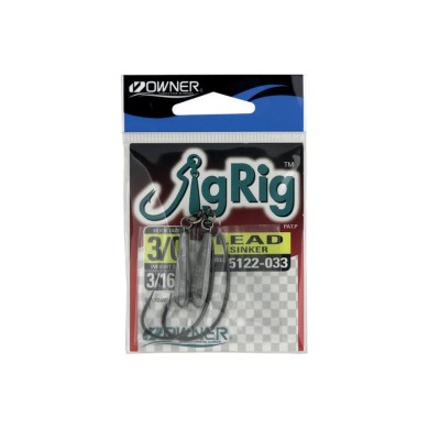 Owner 5122 Jig Rig Lead Sinker Hook-