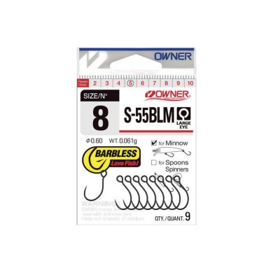 Owner S-55Blm Simple sans Ardillon Sp. Leurre-