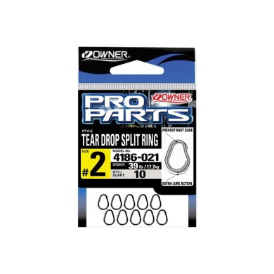 Owner Tear Drop Split Ring-