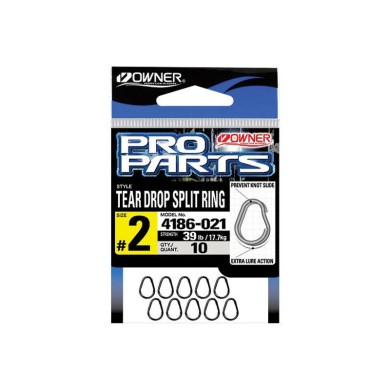 Owner Tear Drop Split Ring-