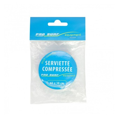 Pro Surf Equipment Serviette Compressee Bleue Ø 6 cm > 65 X 30 cm-