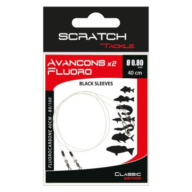 Scratch Tackle Bas de Ligne Fluoro + Agrafe-