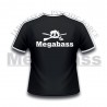 Megabass T Shirt Skull Black & White
