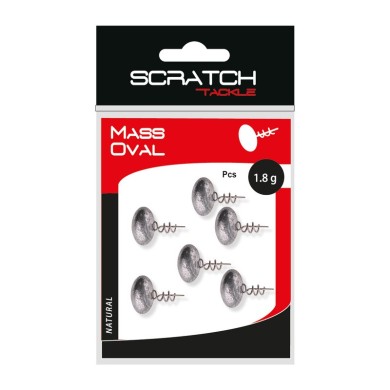 Scratch Tackle Plomb Mass Oval-