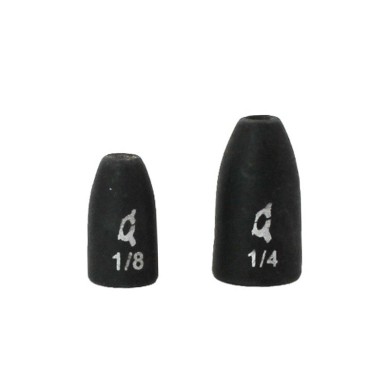 X Zone Lure Tungsten Worm Weight Black-