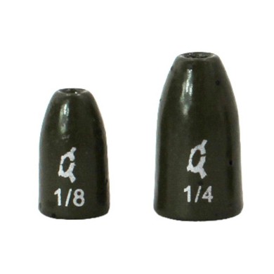 X Zone Lure Tungsten Worm Weight Green Pumpkin-