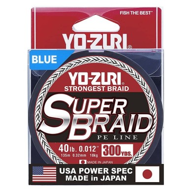 Yo-Zuri Tresse Super Braid - 275 M - Bleu-
