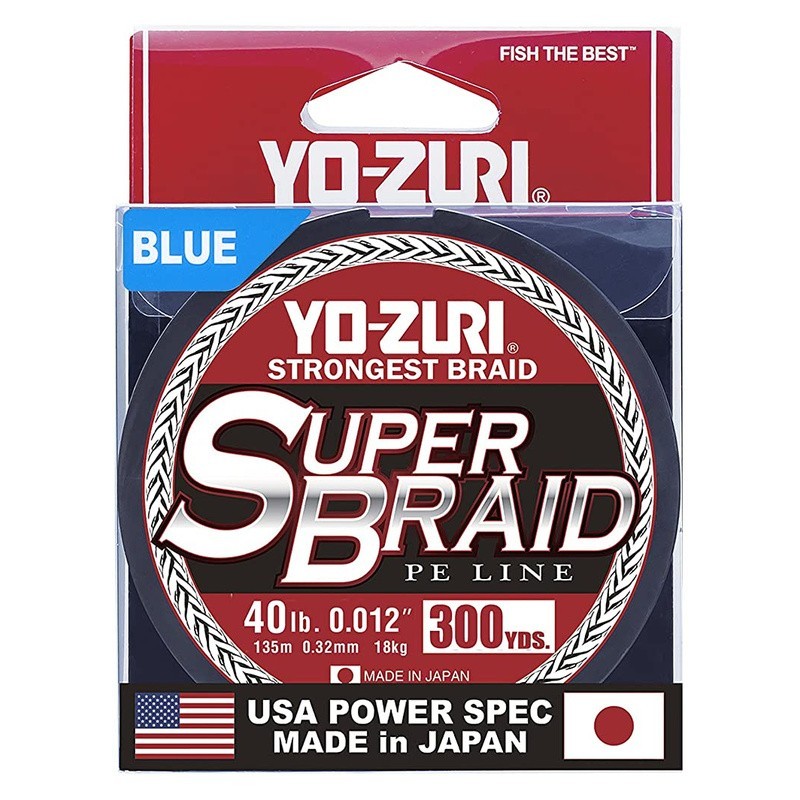 Yo-Zuri Tresse Super Braid - 275 M - Bleu-