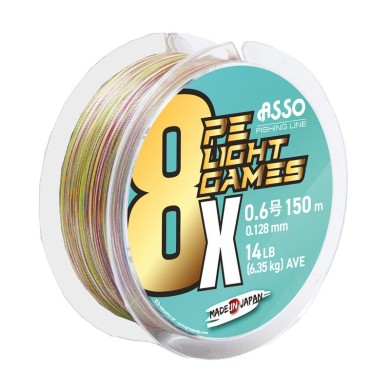 Asso Light Games 8x PE Multicolor 600M Braid