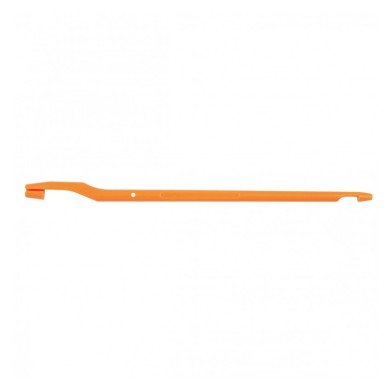 17cm - Orange Fluo - Plastique - Pochette