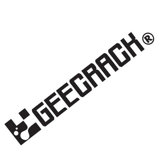 Pegatina Logo Geecrack M Negro