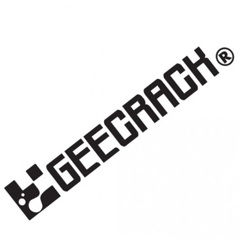 Geecrack Logo Sticker M Black