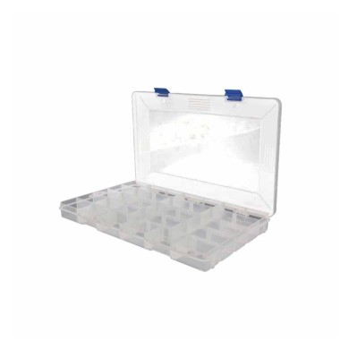 36x22.5x3.5cm - 22 cases - Transparent