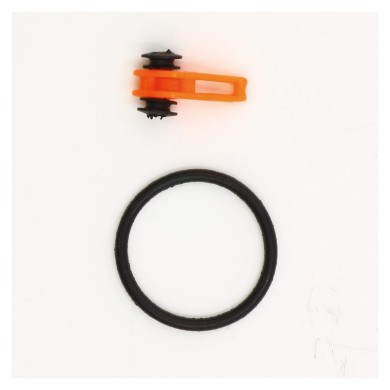 Orange Fluo - Plastique - 2pcs/pk