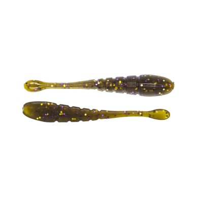8cm - 6g - Green Pumpkin Purple Gold Flakes - 10pcs/pk