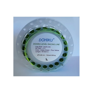 Soie DOHIKU Level Racing Line L2F – 24 m, pointe jaune fluo-