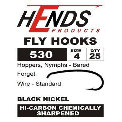 Hends 530 - hameçon pour nymphes et terrestres-