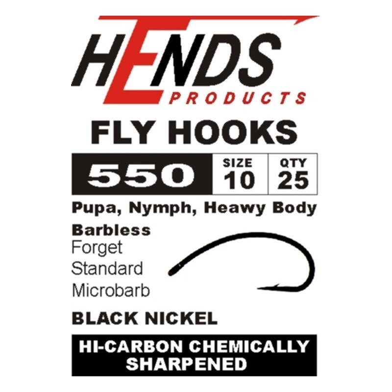 Hends 550 - hameçon black nickel-