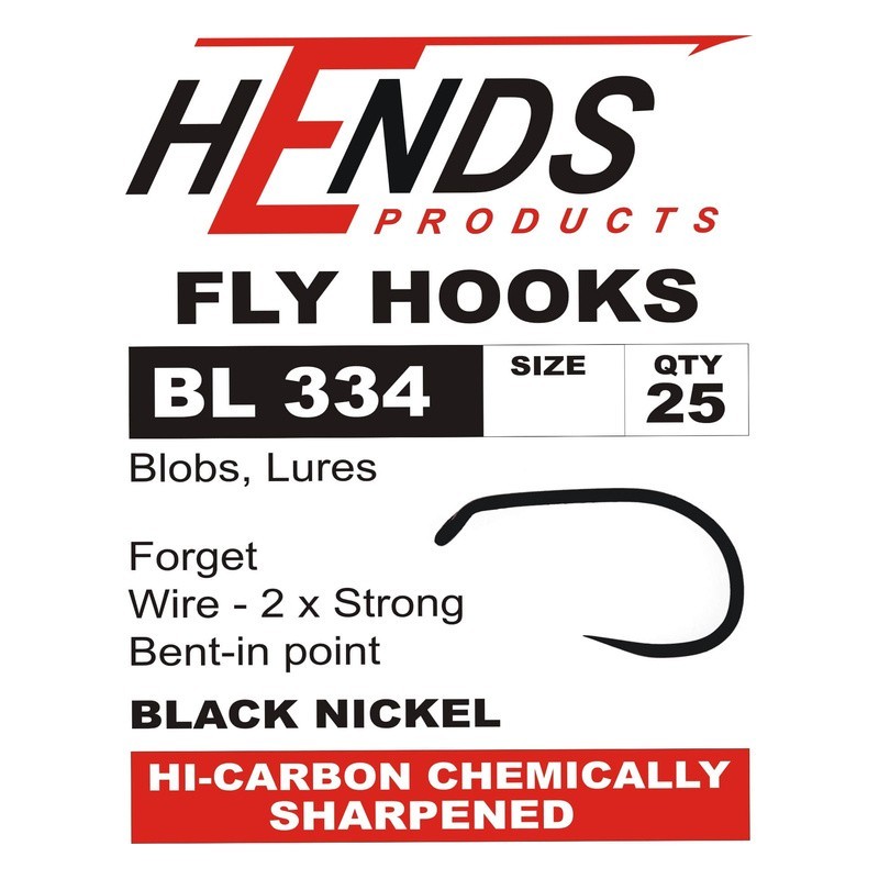 Hends BL334 - hameçon à hampe courte sans ardillon-