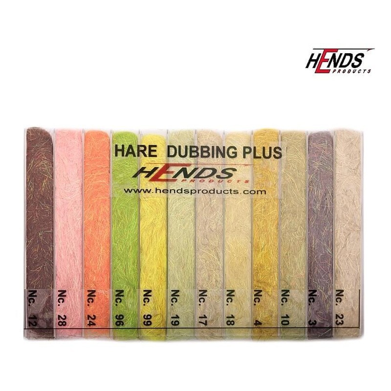Hends Hare Dubbing Plus Box HZPB02 - 12 couleurs-