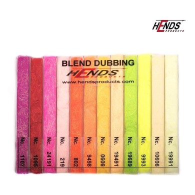 Hends Blend Dubbing Box BDB01 - 12 couleurs vives-