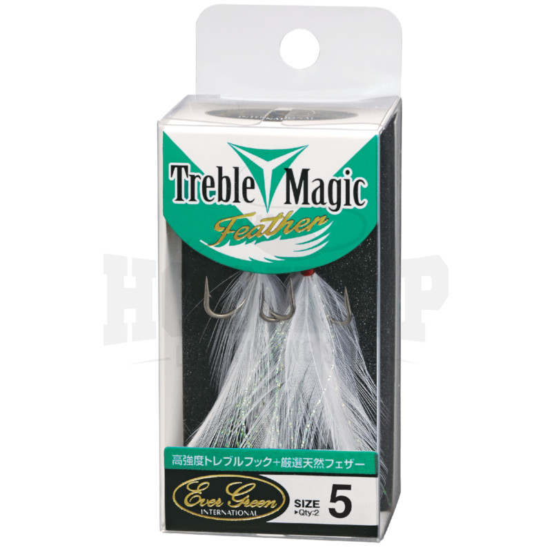 Acheter Hameçon Triples Peche Evergreen Treble Magic Feather