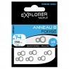 Explorer Tackle Anneaux 8 Forgés - 6pcs/pk