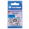 Flashmer Anneaux Brises Triples Inox - 10pcs/pk