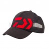 Daiwa Casquette Trucker Noire Logo Rouge