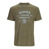Simms Stacked Logo Bass T-Shirt
