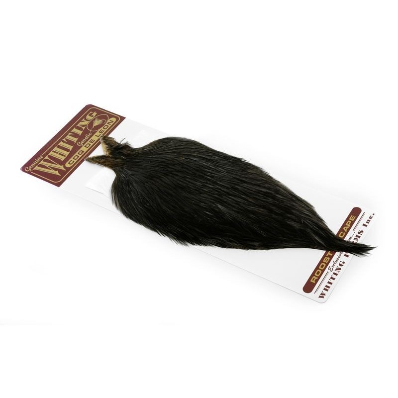 Plumes De Coq Whiting Farms Pour Pêche à La Mouche - Demi-selle Microbarb En Noir