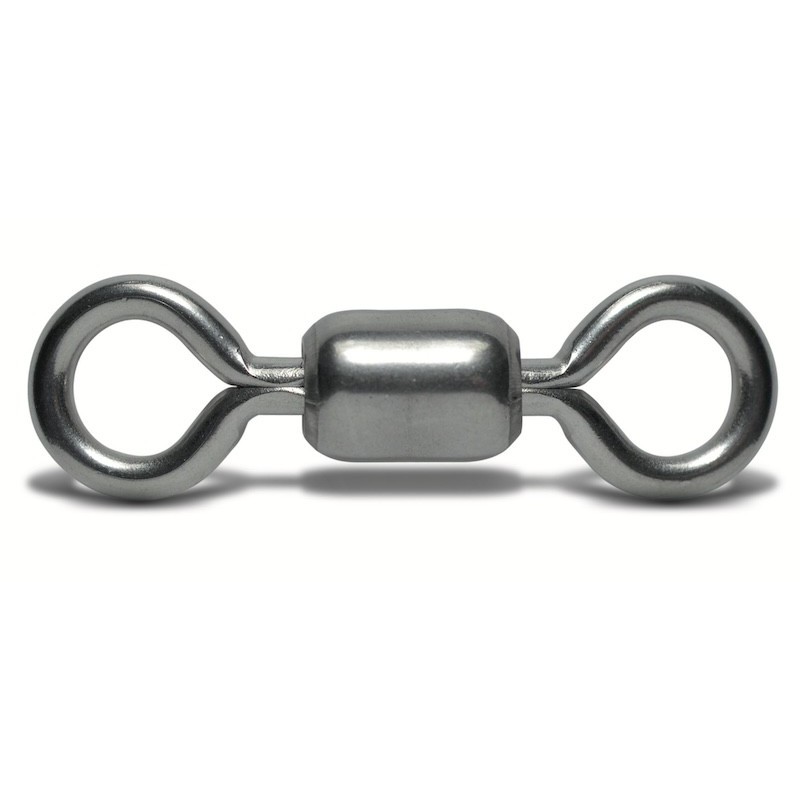 Acier Inoxydable Emerillons Connecteur,Pivot De Pêche en Acier Inoxydable Emerillons,50 PCS