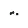 Textreme Tungsten Slotted Beads Matte Black