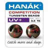 Billes tungstène Hanak UV+ - Noir et rouge fluo UV
