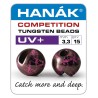 Billes tungstène Hanak UV+ - Noir et rose fluo UV