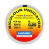 Fil indicateur bicolore Hanak orange / jaune 25 m