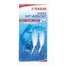 Flashmer Teaser Monté Maxi Vif Argent Fluorocarbone - n° 2/0